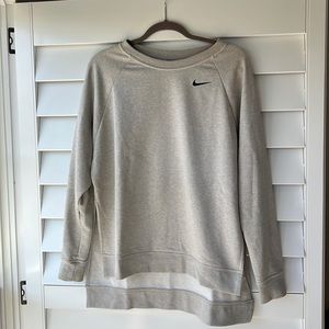 Nike Side slit Grey comfortable sweatshirt for women